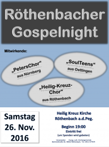 Plakat Gospelnight